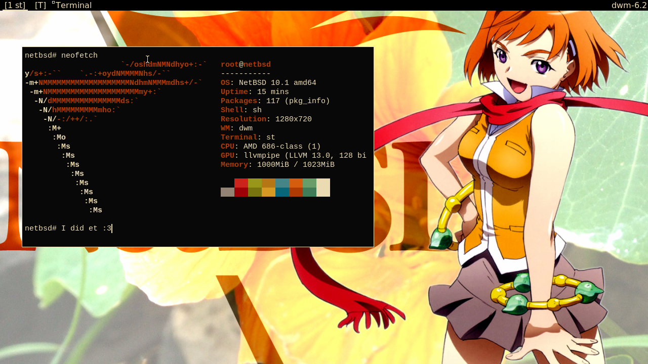 Screenshot of a Unix Desktop