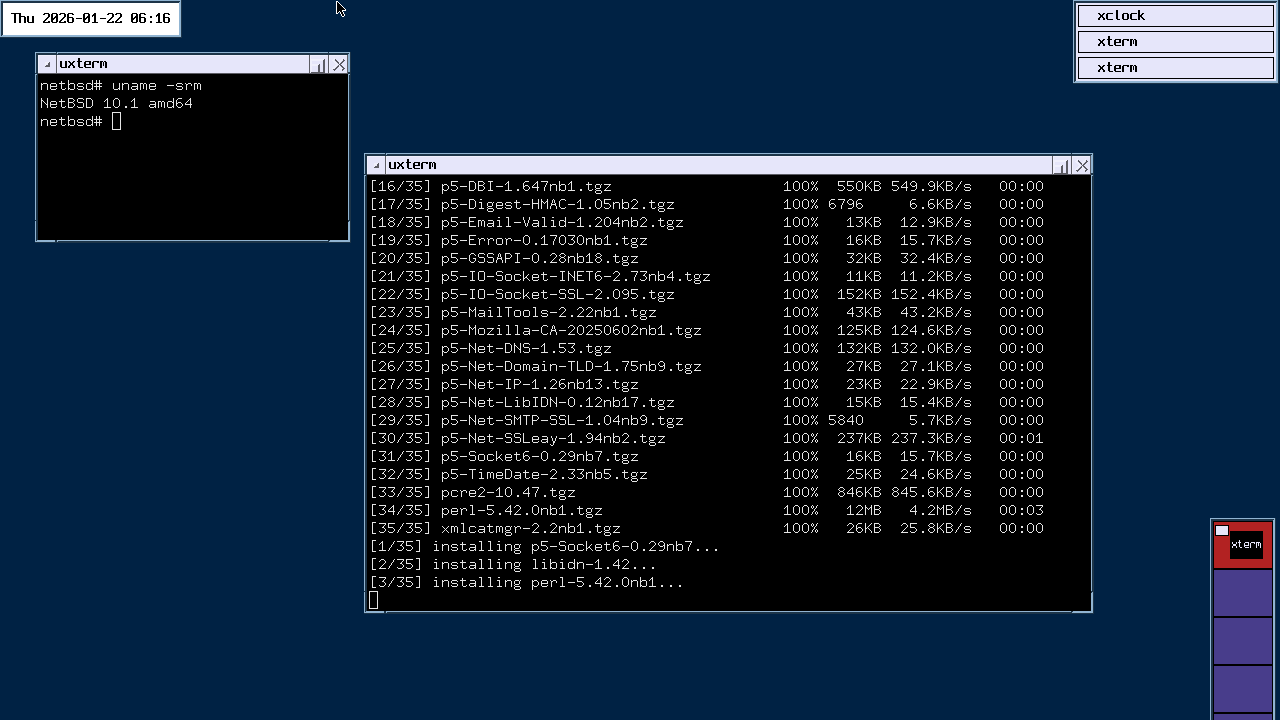 Screenshot of a Unix Desktop