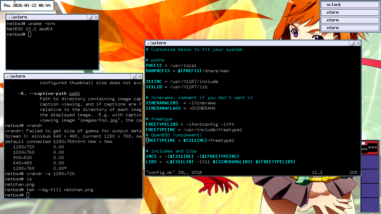 Screenshot of a Unix Desktop